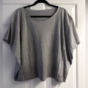 Gray Boxy Top